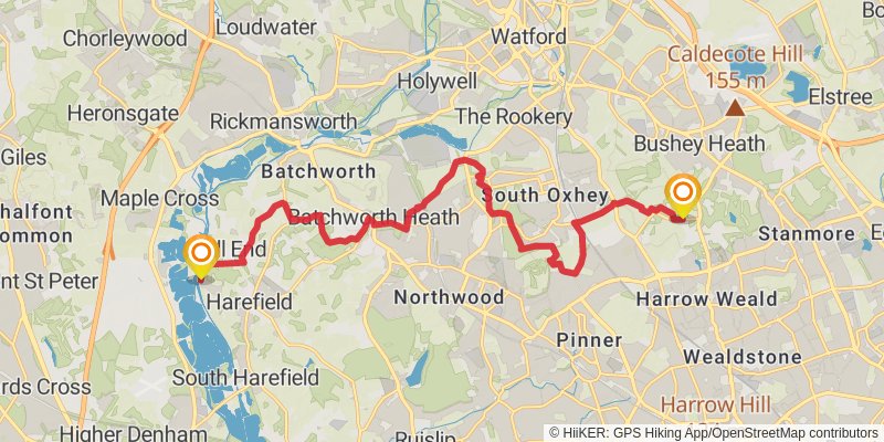 London Loop Trail stage 7 Map
