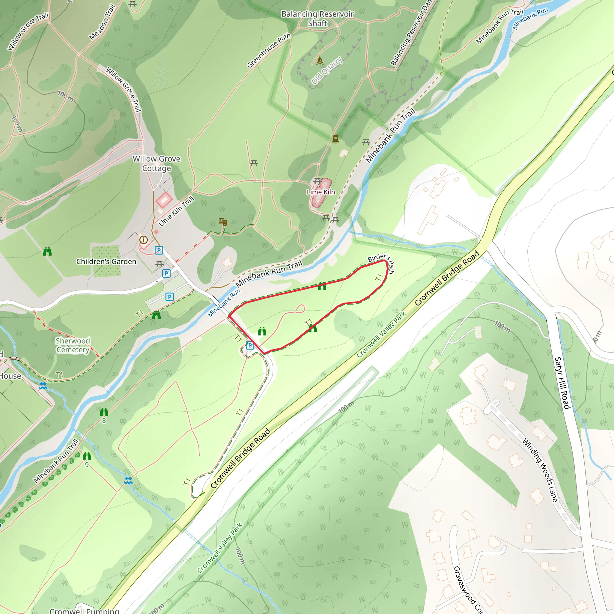 Birder's Path Loop mobile static map