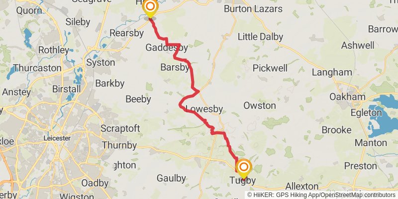Midshires Way stage 9 Map