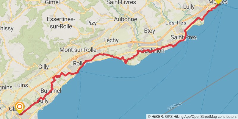 Camino Rheineck - Geneva stage 23 Map