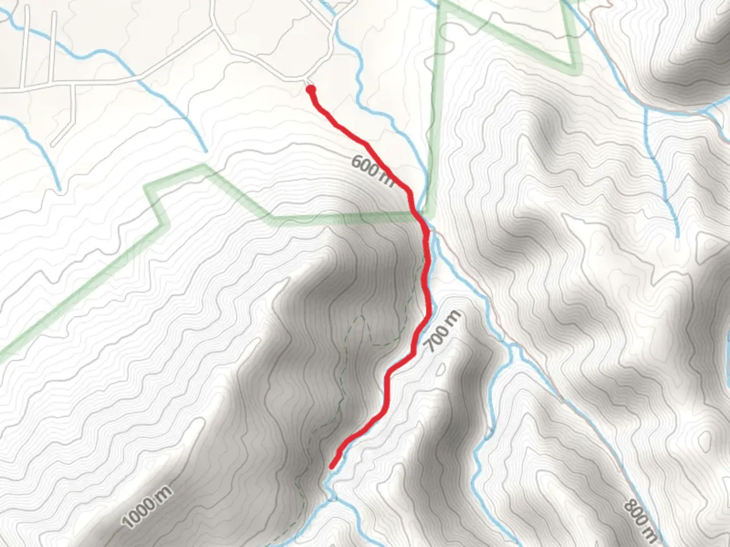 An image depicting the trail Bullen Hollow Trail and its surrounding area.