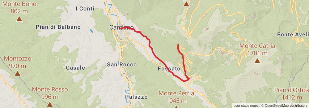 Sentiero Italia - Apennines Section stage 32 Map