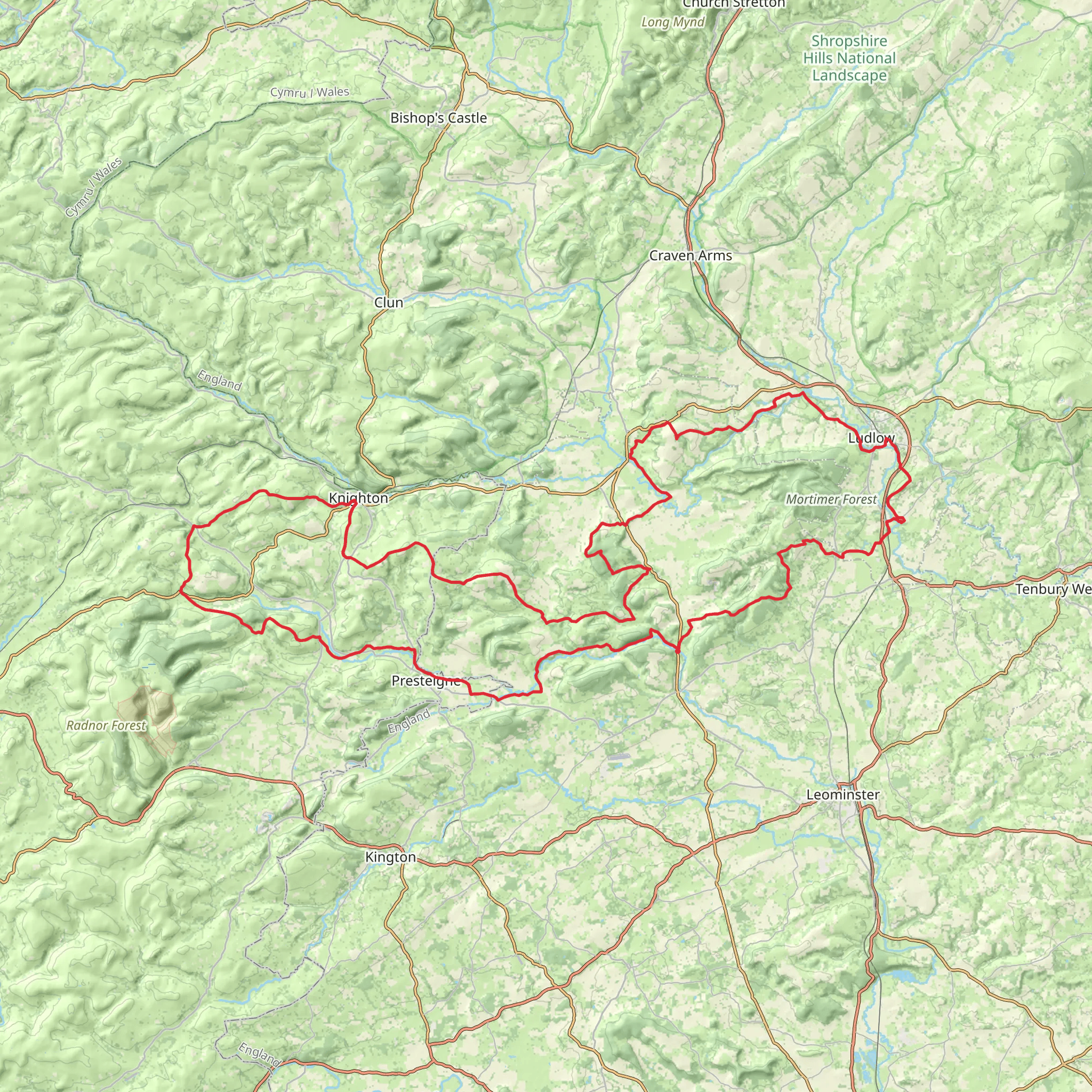 Riverside Walk from Aymestrey mobile static map
