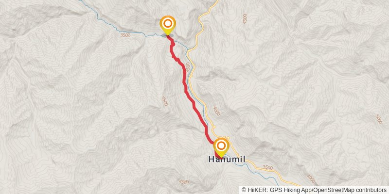 Lamayuru to Padum Trek stage 9 Map