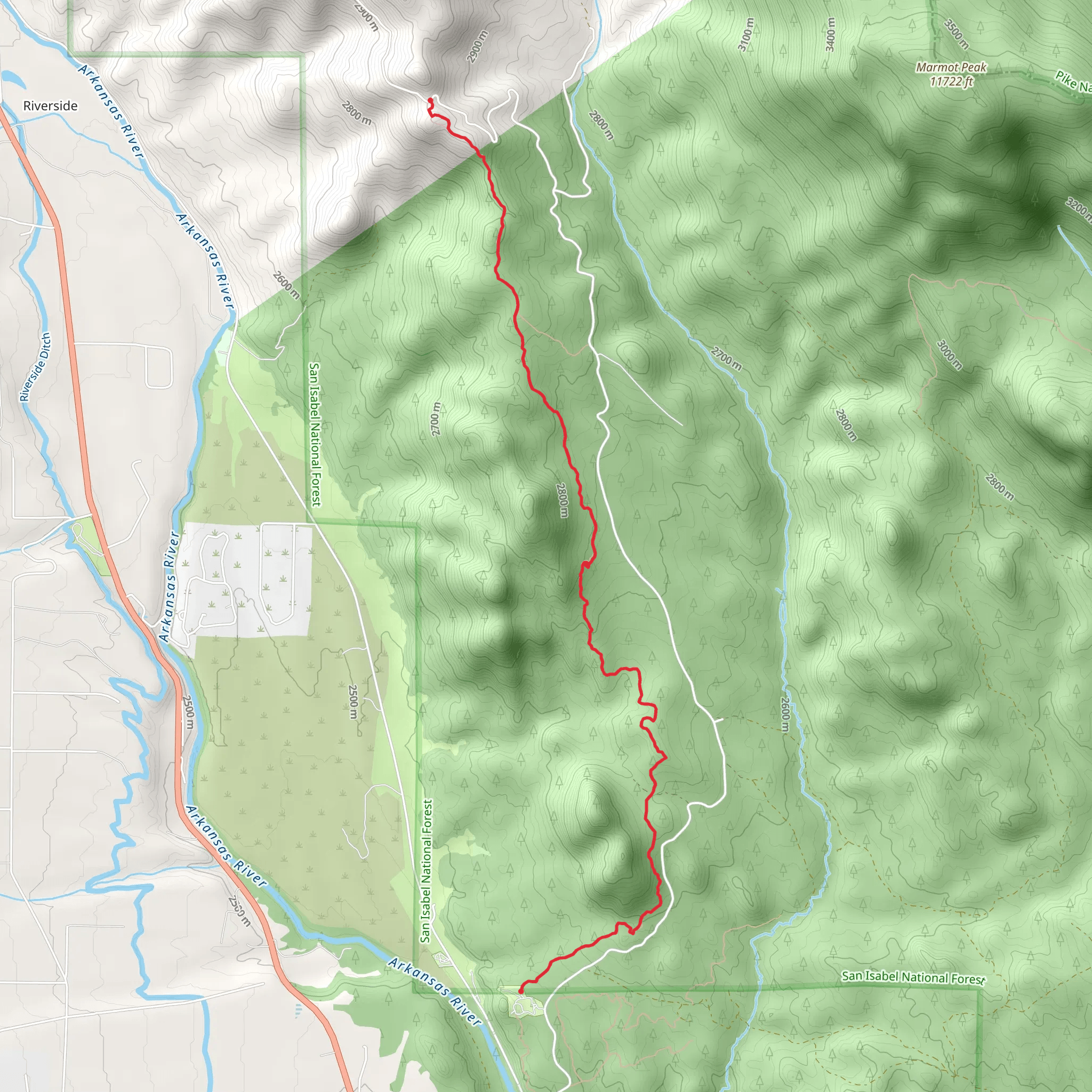 Vitamin B Trail mobile static map