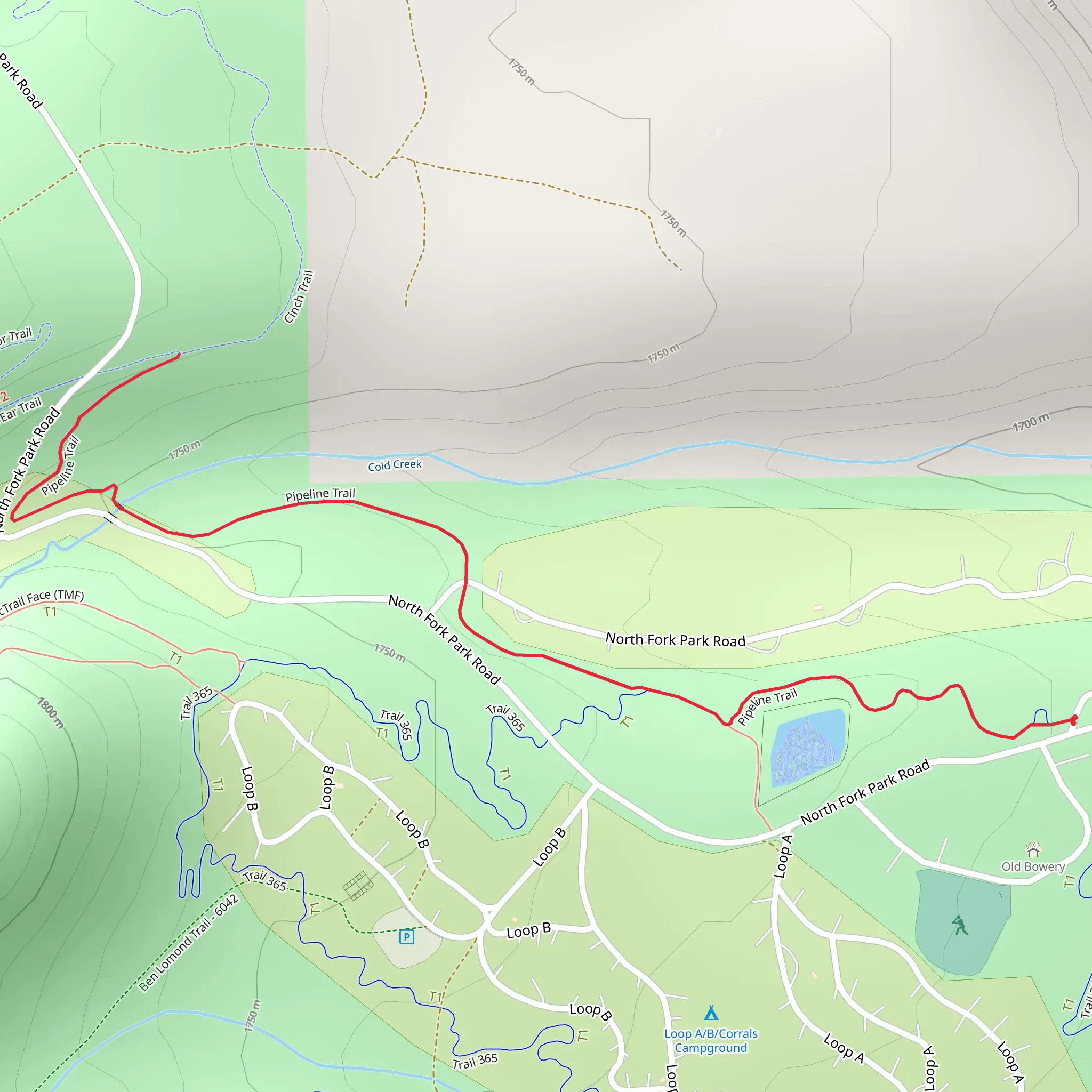 Pipeline Trail mobile static map