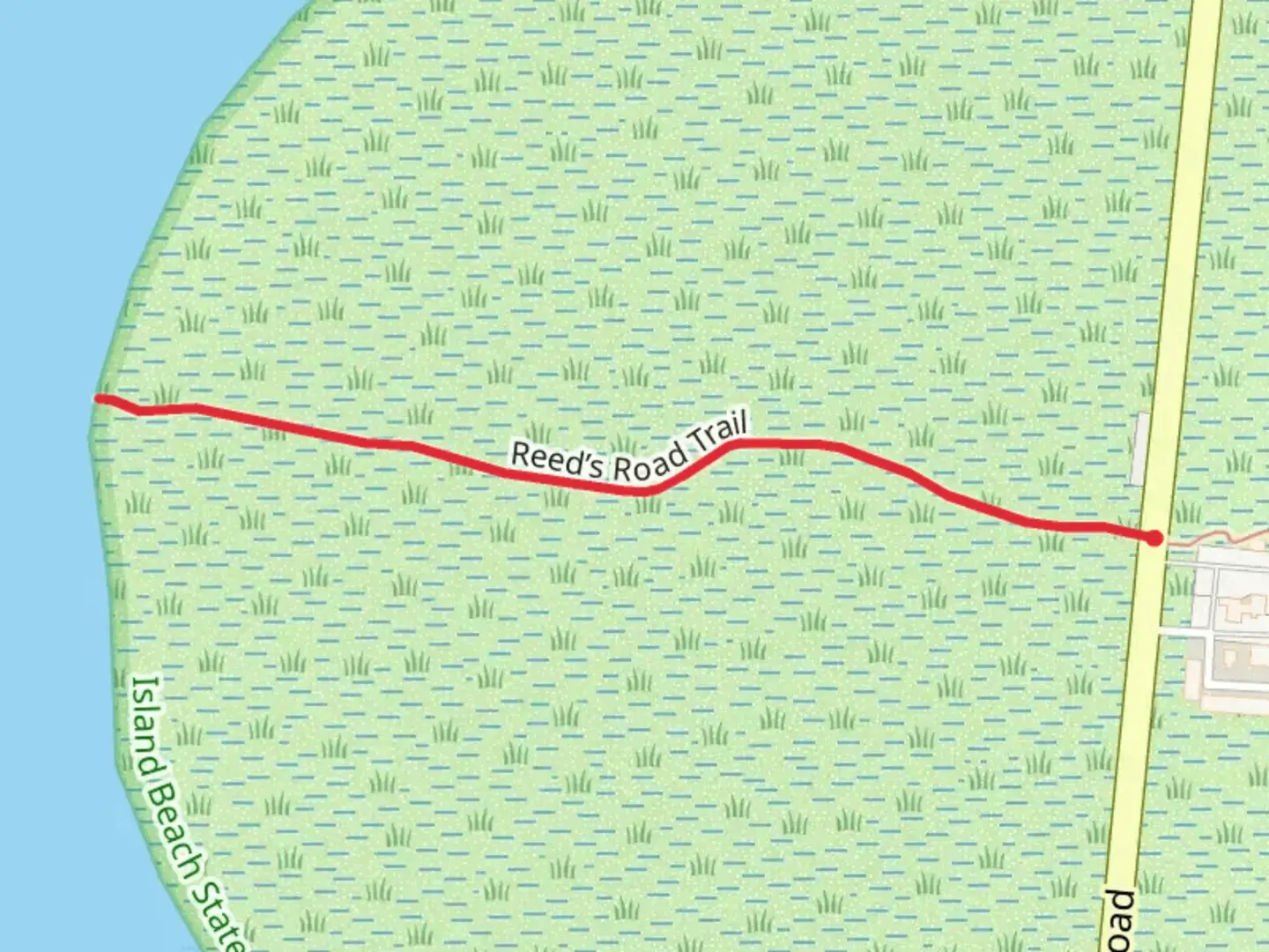 An image depicting the trail Reed’s Road Trail and its surrounding area.