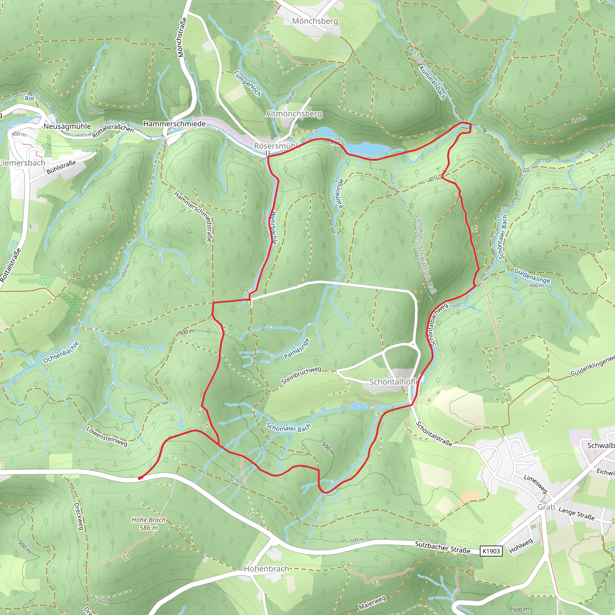 Rom Wachturm, Kleinkastell and Schontal Loop mobile static map