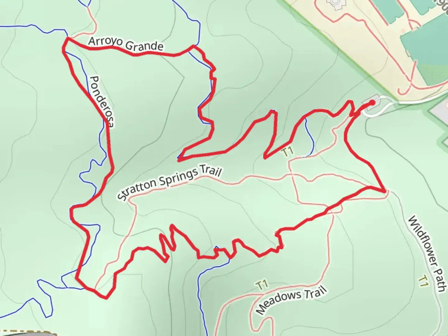 An image depicting the trail Stratton Open Space Loop and its surrounding area.