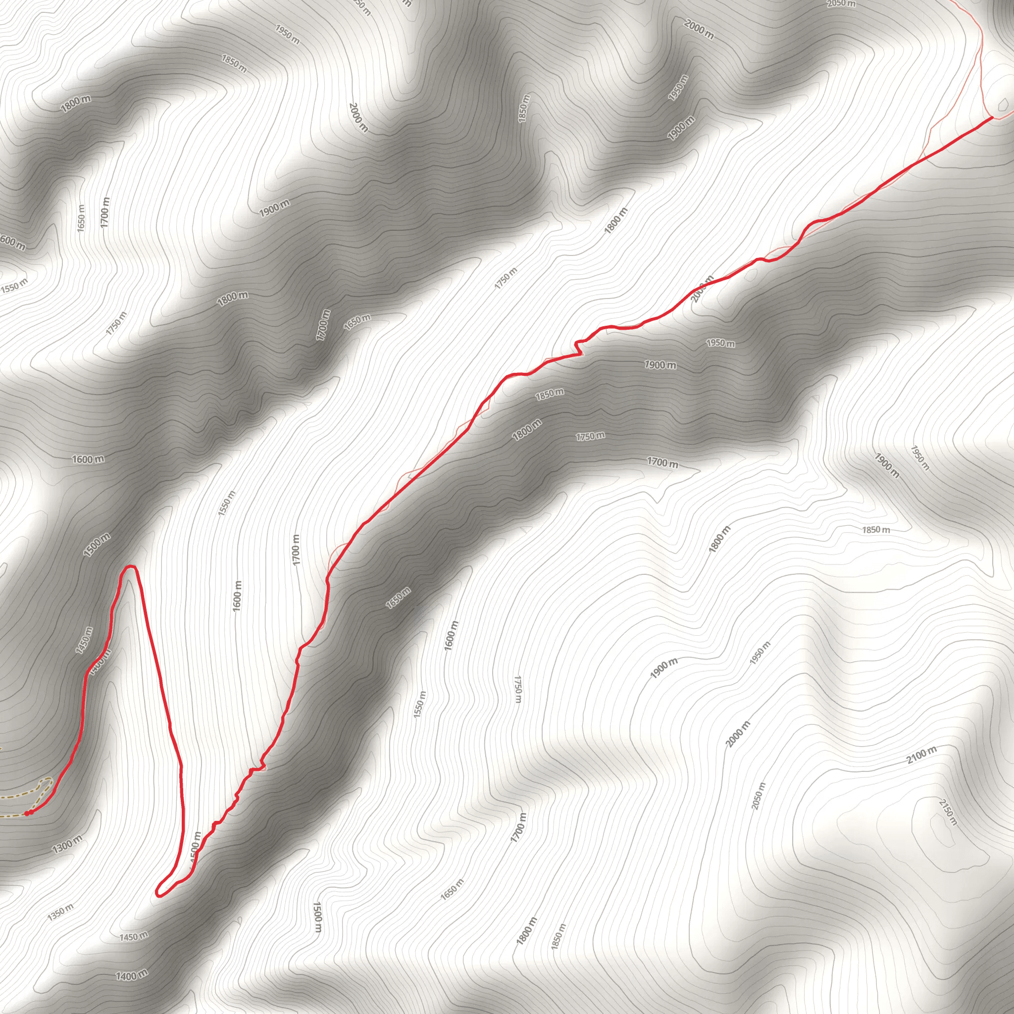Printers Creek Trail mobile static map