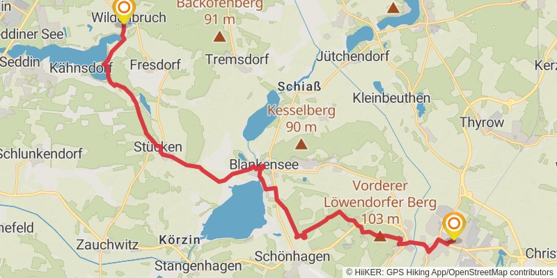 66-Seen-Wanderweg stage 18 Map
