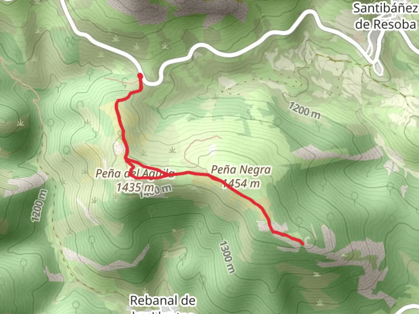 An image depicting the trail Path of the Giant of the Narrow Valley PR P 7 and its surrounding area.