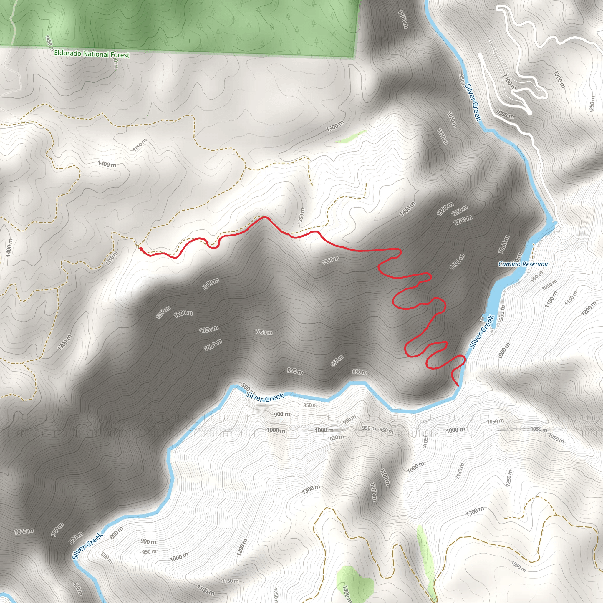 Sugarpine Point Trail mobile static map