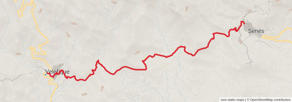 GR 244 Sendero de los Pueblos del Interior - Andalucía stage 3 Map