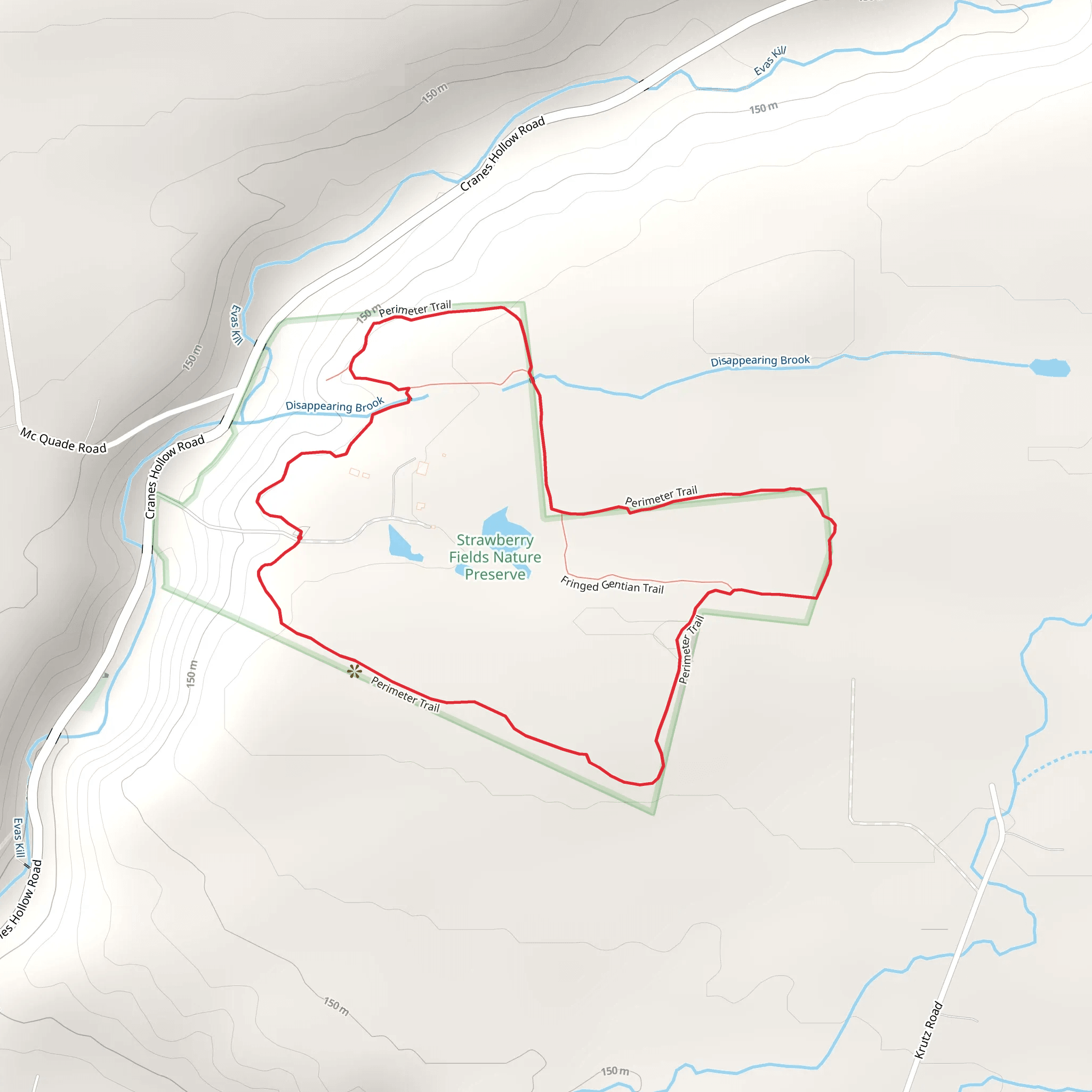 Perimeter Loop Trail mobile static map