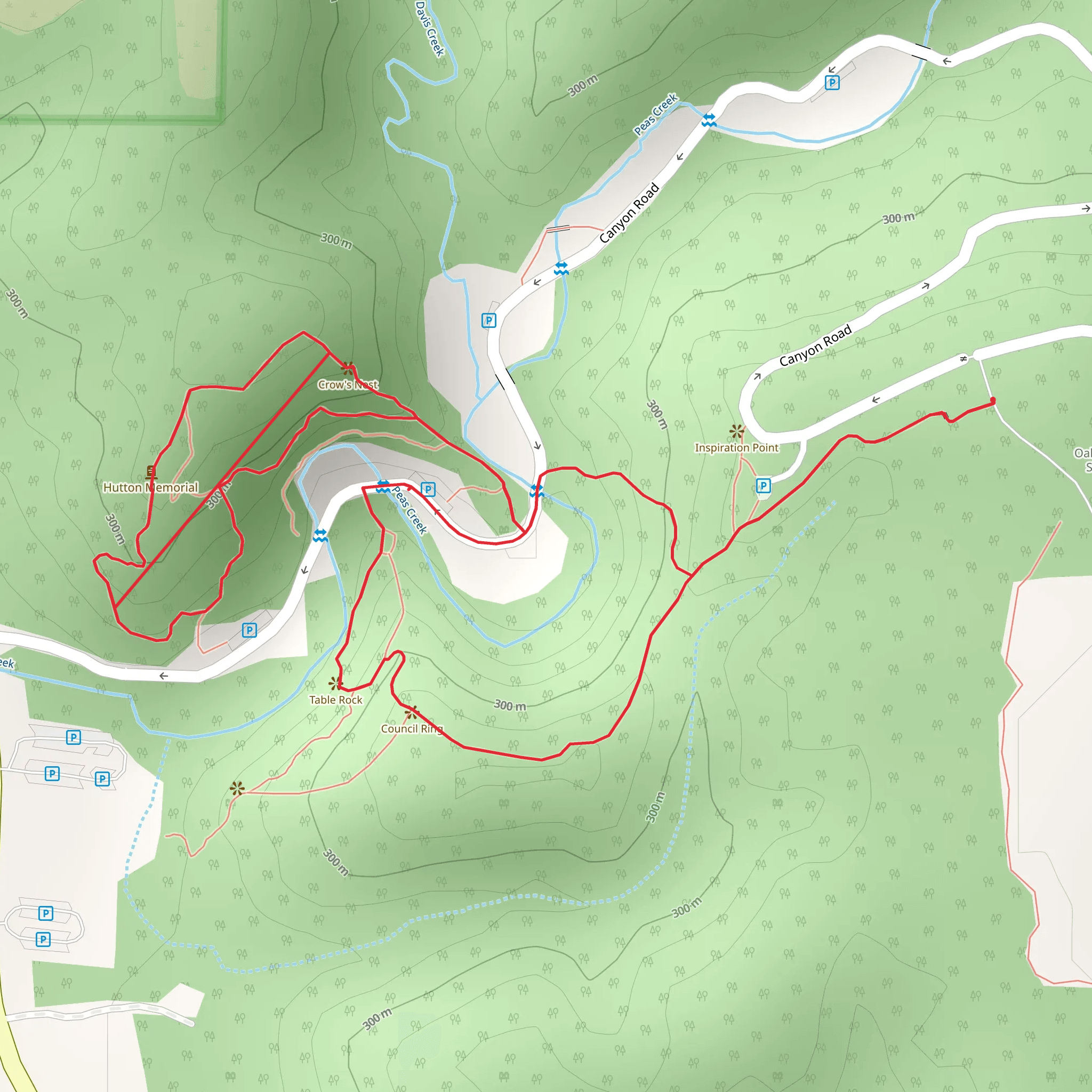 Canyon Road Loop mobile static map