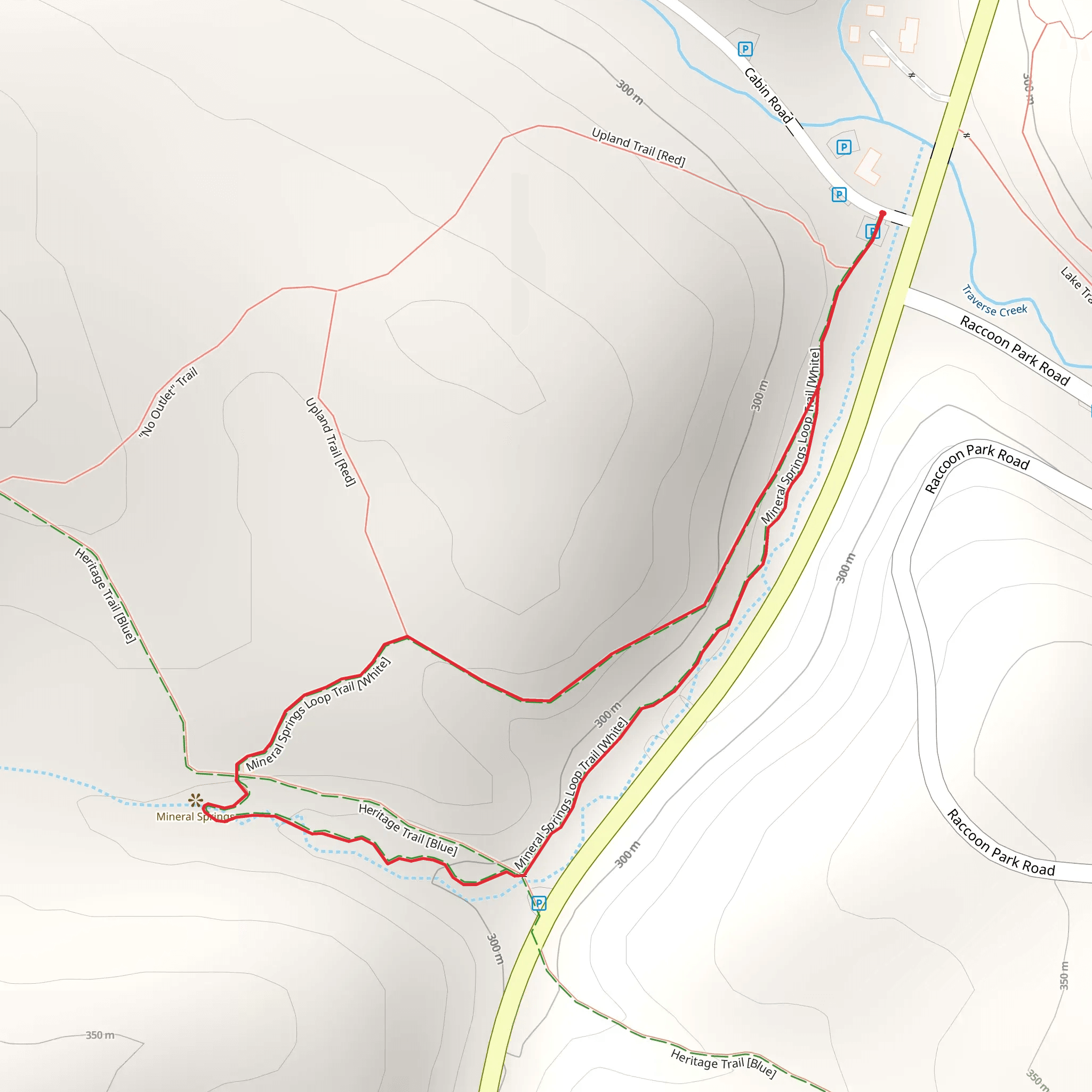 Mineral Springs Loop Trail -White mobile static map