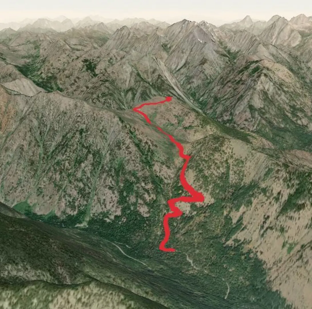 An image depicting the trail Driveway Butte Trail and its surrounding area.