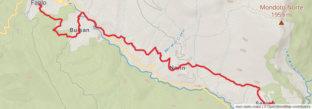 GR 15 - Subpyrenean Path stage 8 Map