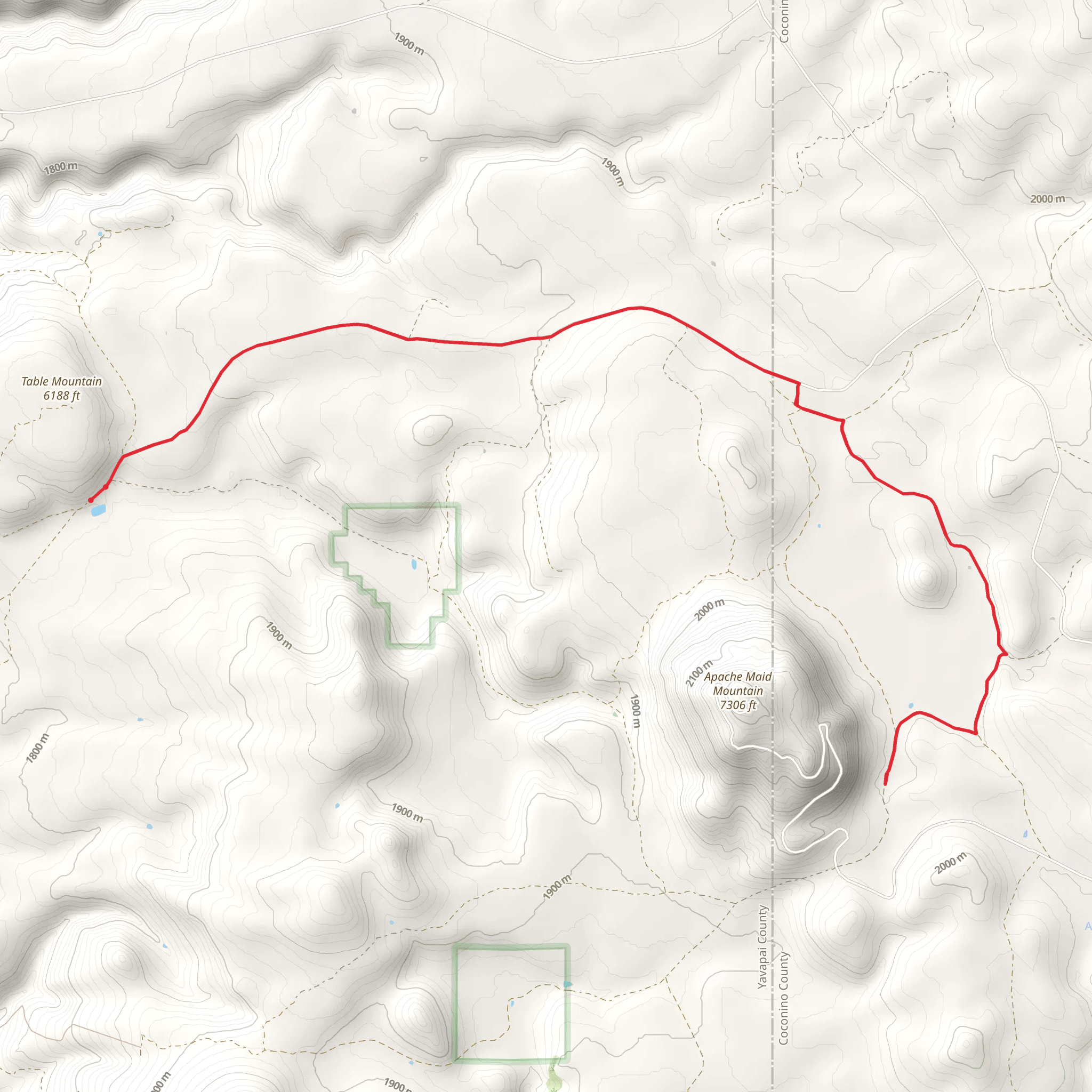 Mullican Ranch and T-Bar Ranch mobile static map