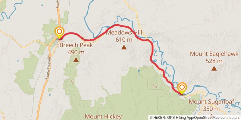 Great Victorian Rail Trail stage 6 Map