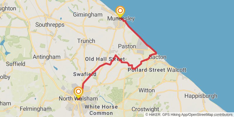 Paston Way stage 2 Map