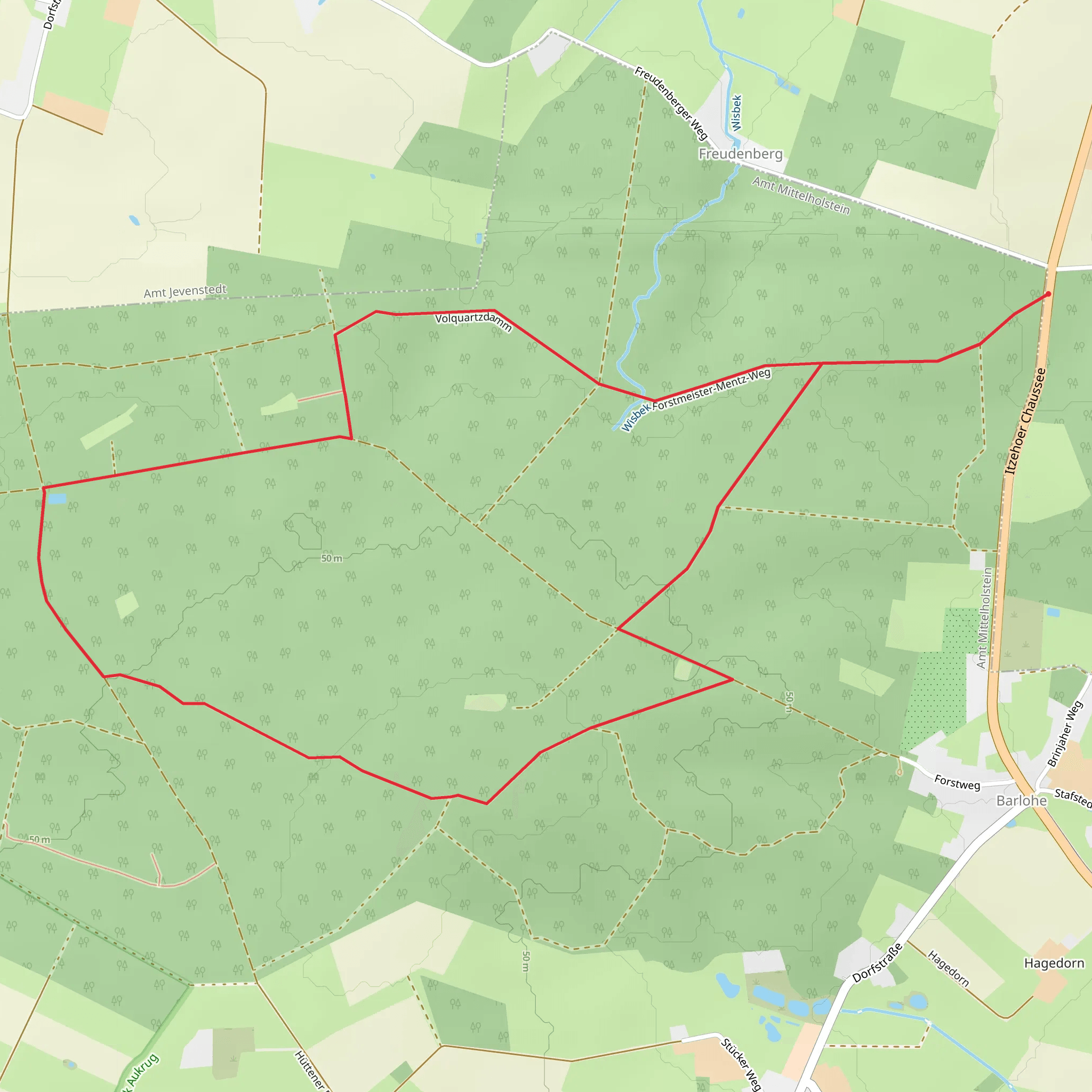 Großes Haaler Gehege Loop mobile static map