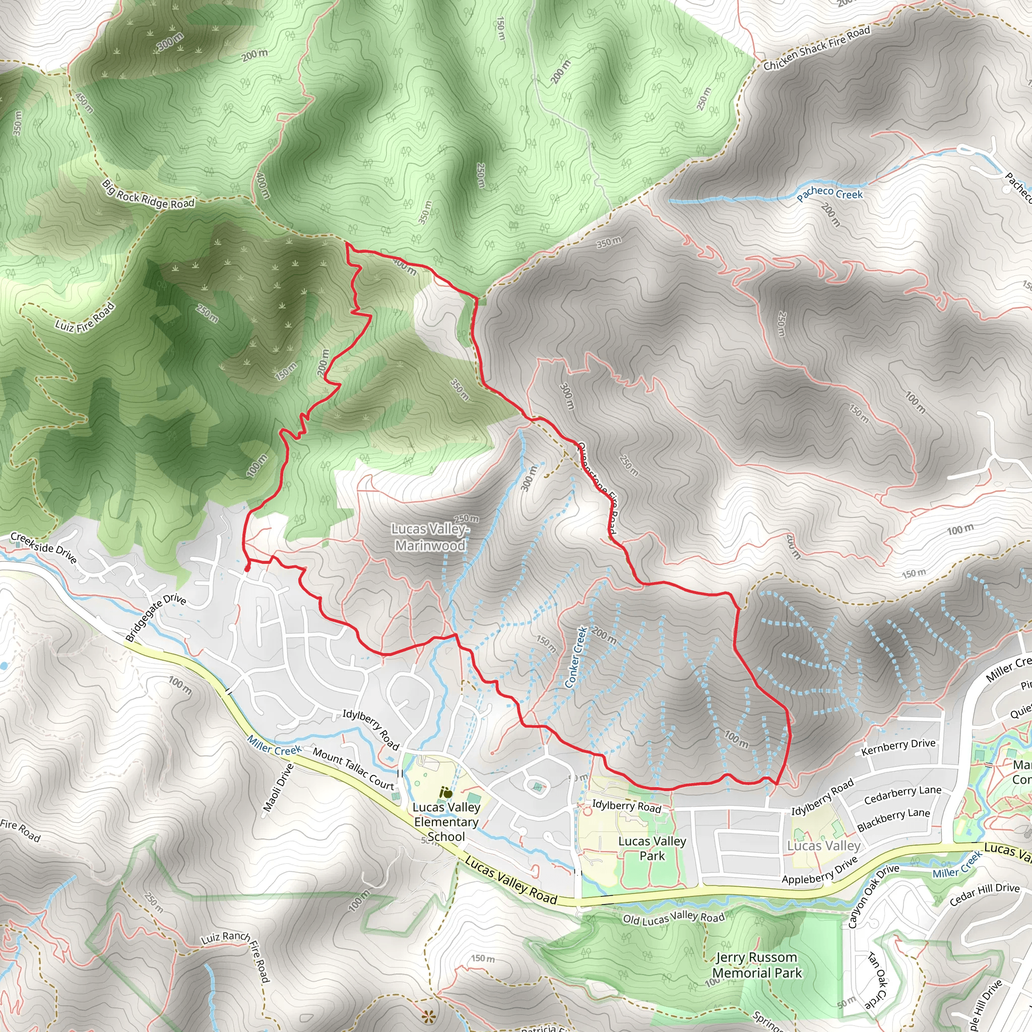 Goat Loop Trail mobile static map