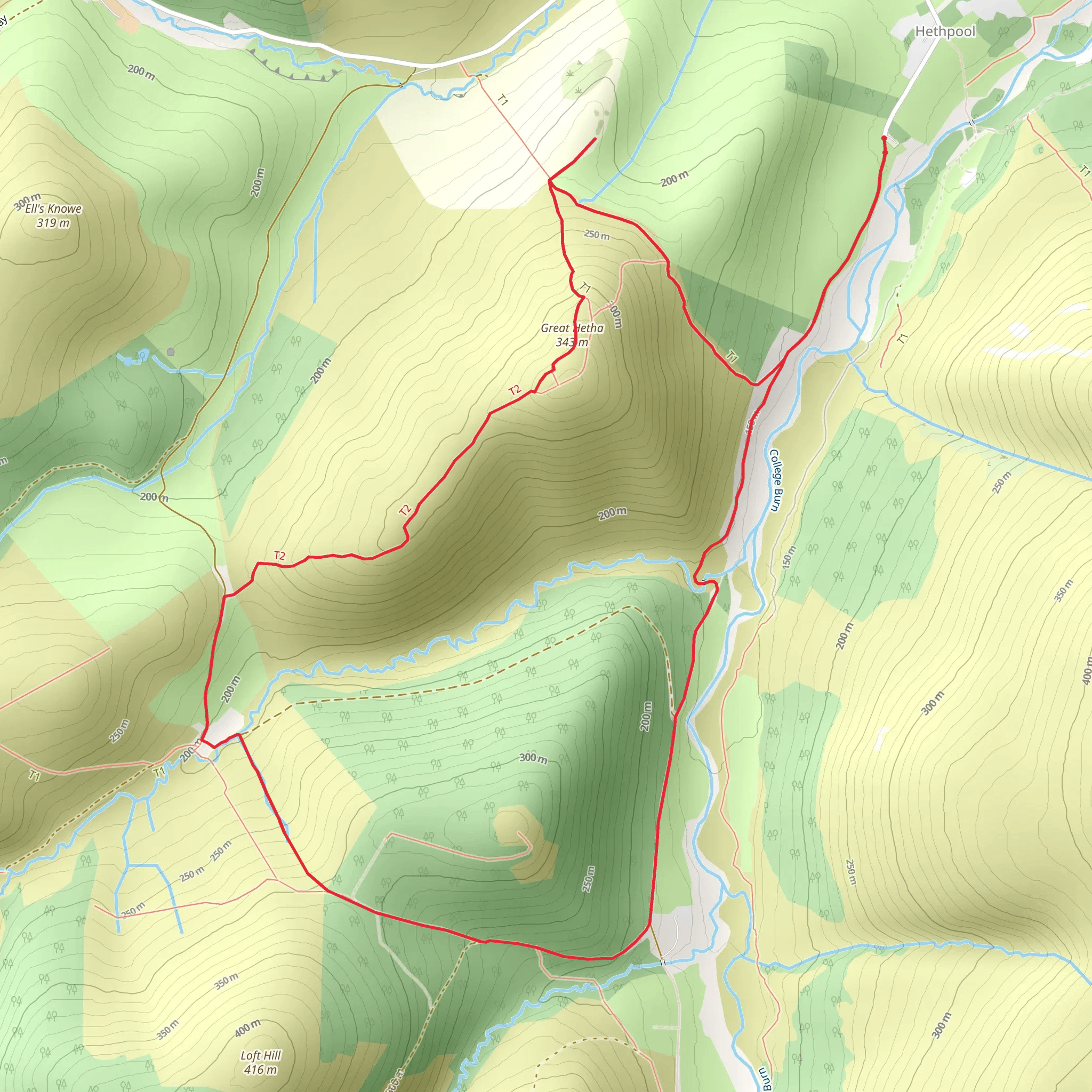 Three Forts Foray mobile static map