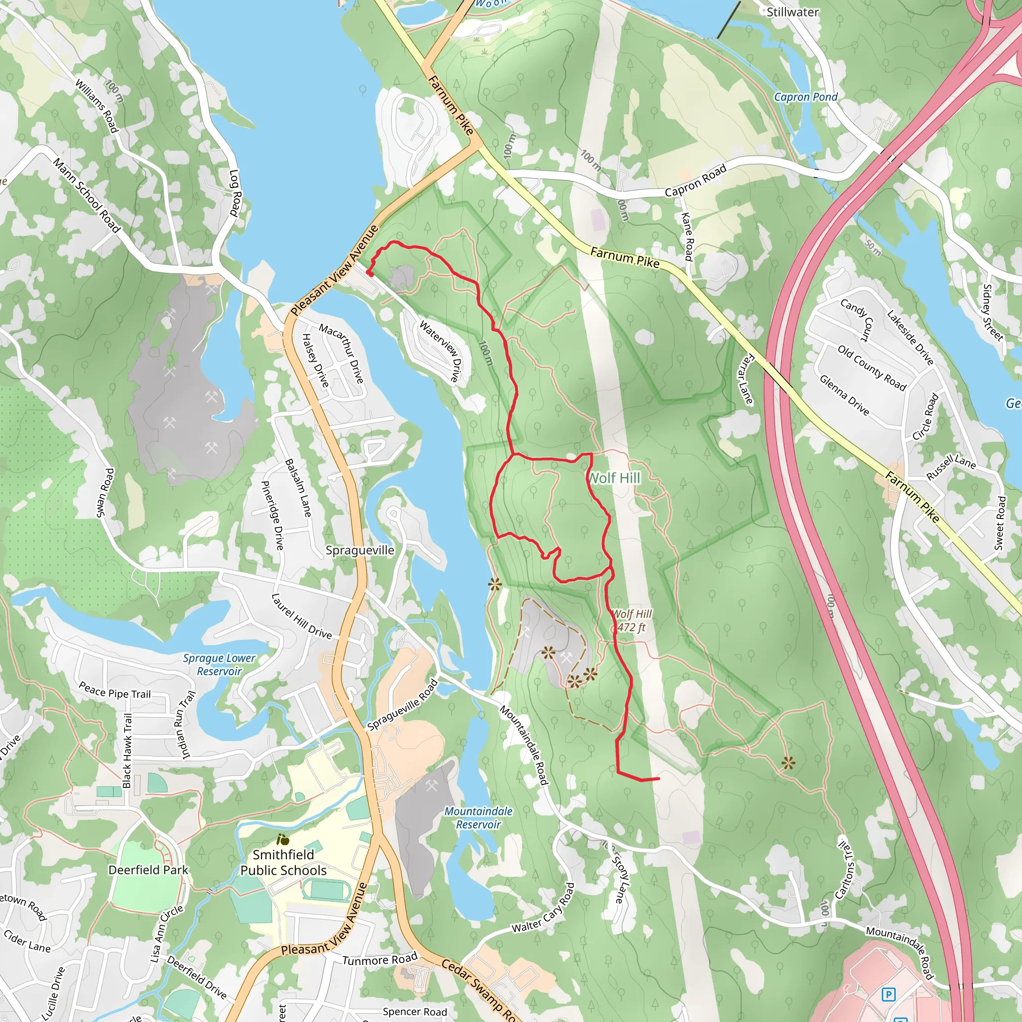 Ken Weber Trail - Red mobile static map