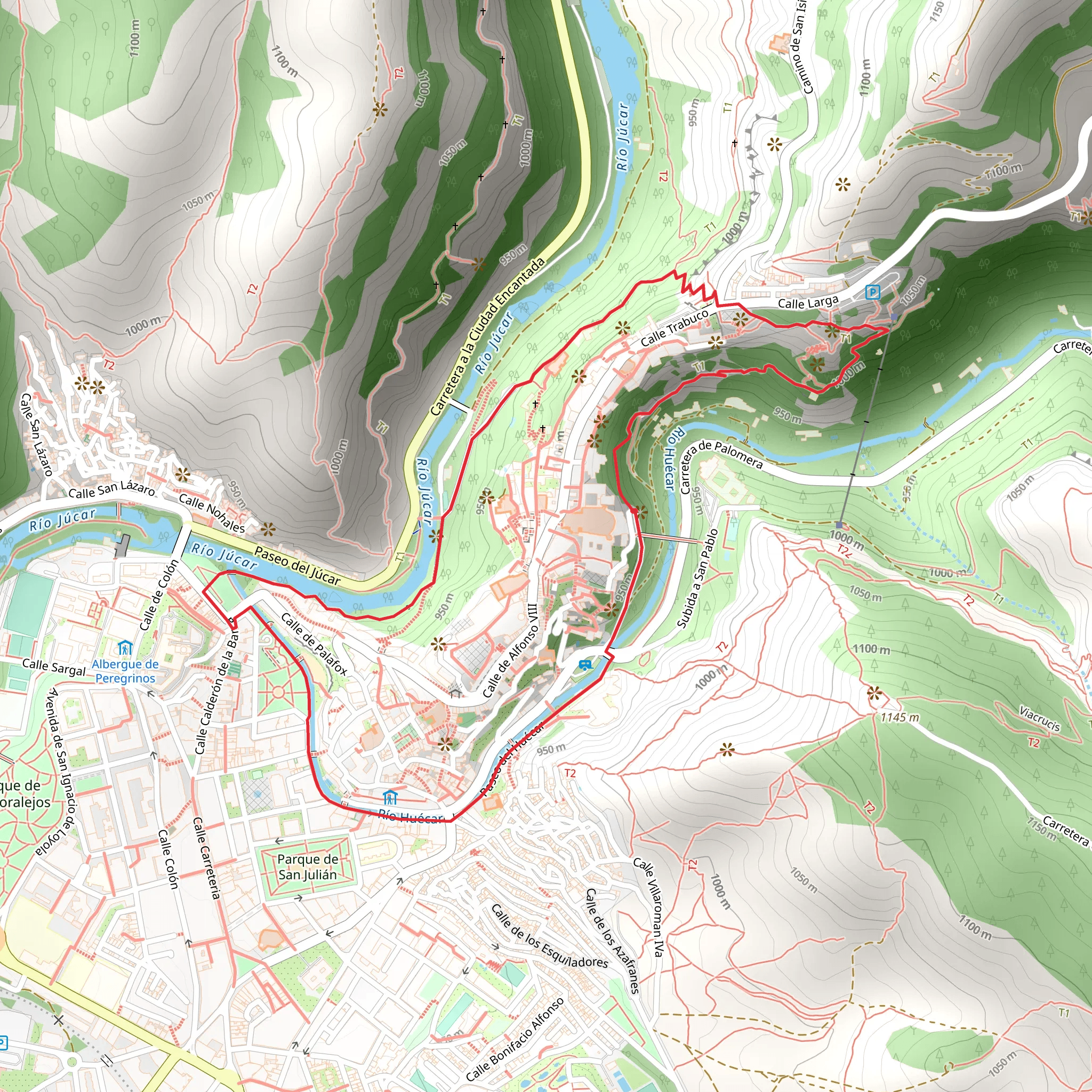 Hoces de Cuenca Route SL CU 10 mobile static map