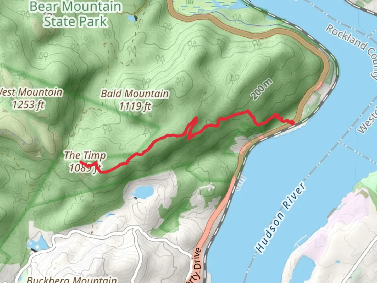 An image depicting the trail The Timp Trail and its surrounding area.