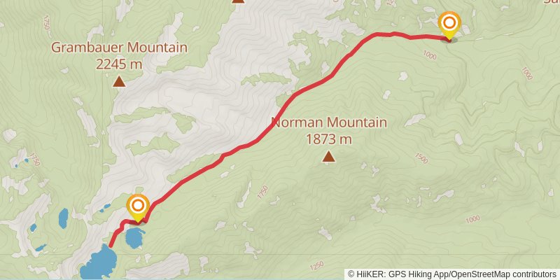 Upper and Lower Cedar Lake via Cedar Creek Trail stage 2 Map