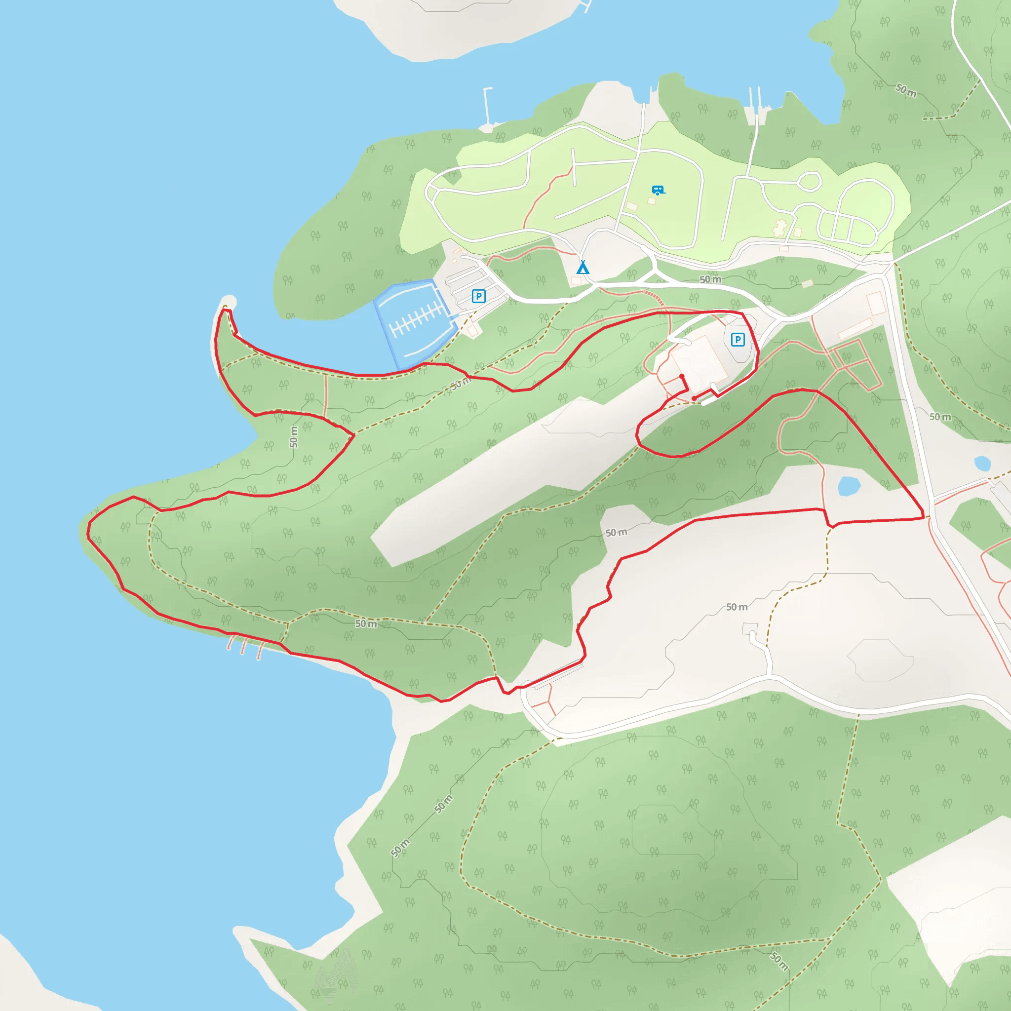 Castle Archdale Yellow Route mobile static map