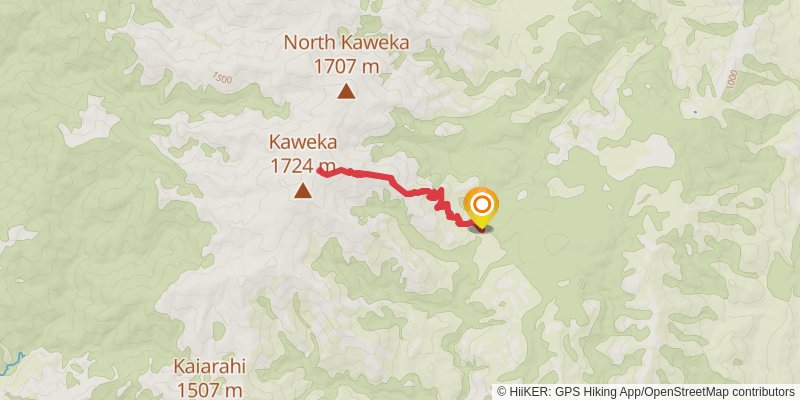 Makahu Saddle to Trials Spur stage 1 Map
