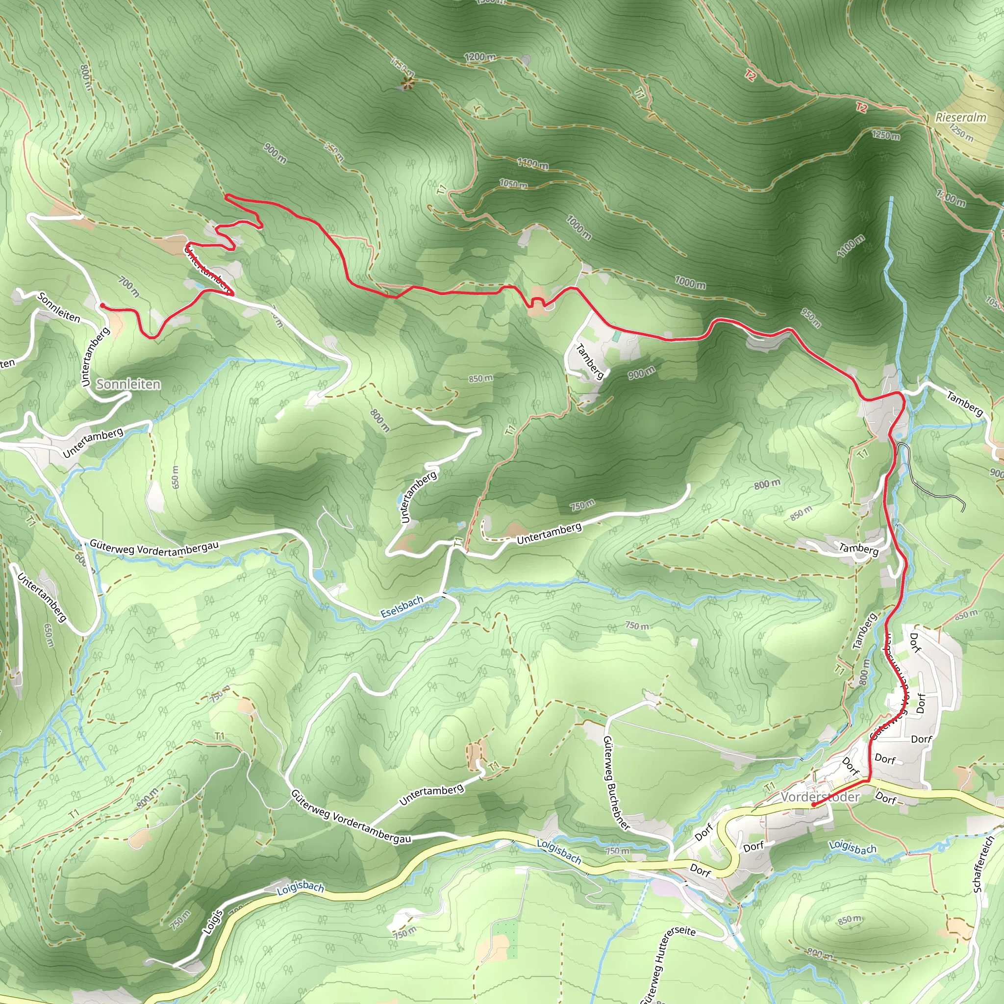 Vorderstoder - Sonnleiten mobile static map