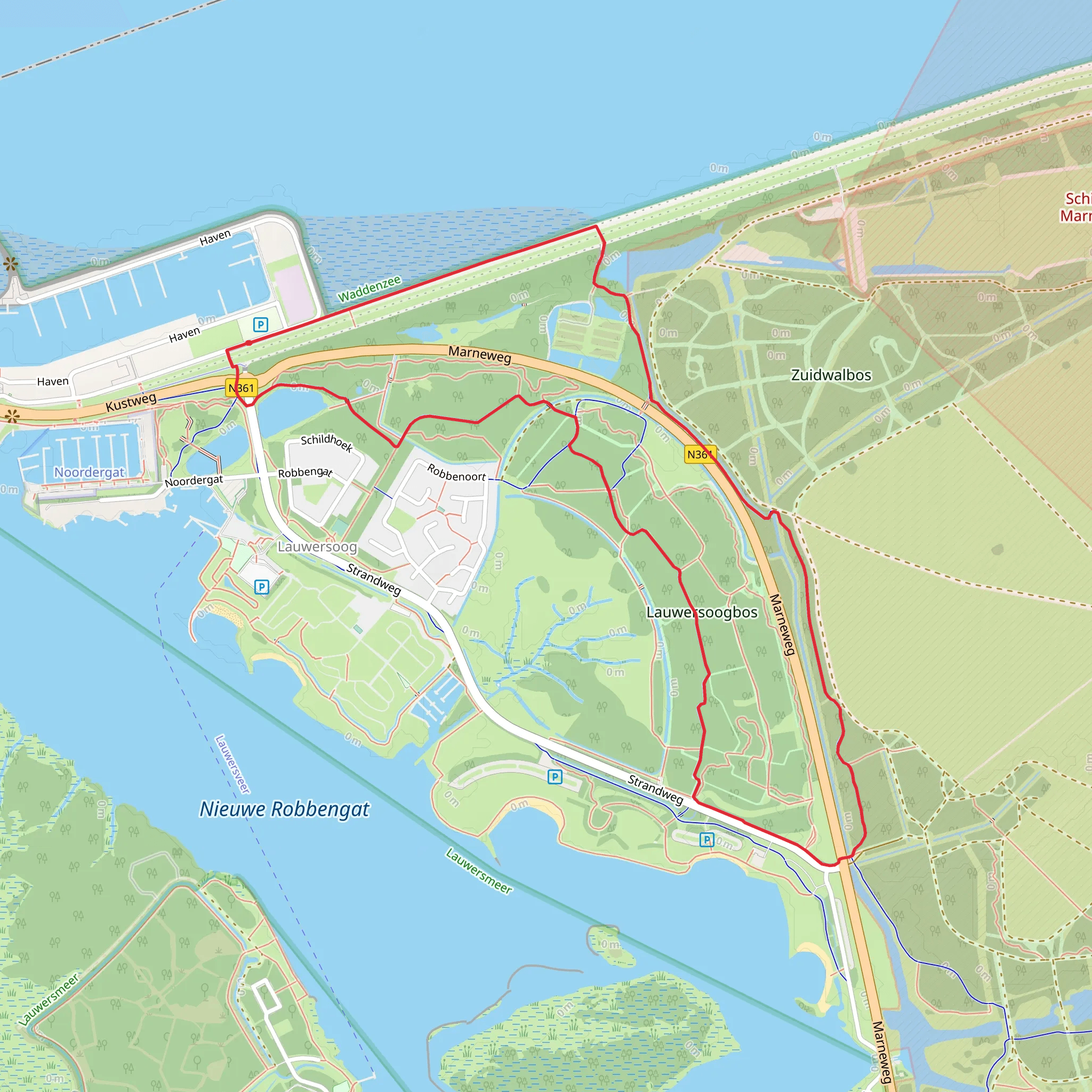 Robbenoort via Marne Weg mobile static map