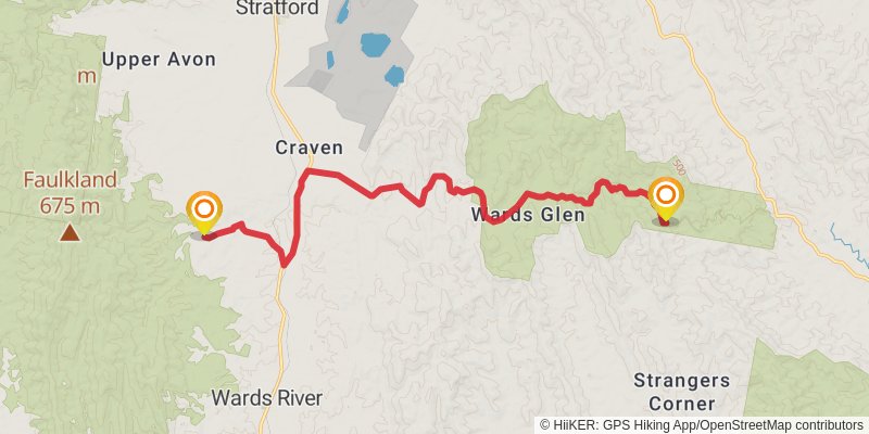 Tops to Myall Heritage Trail stage 6 Map