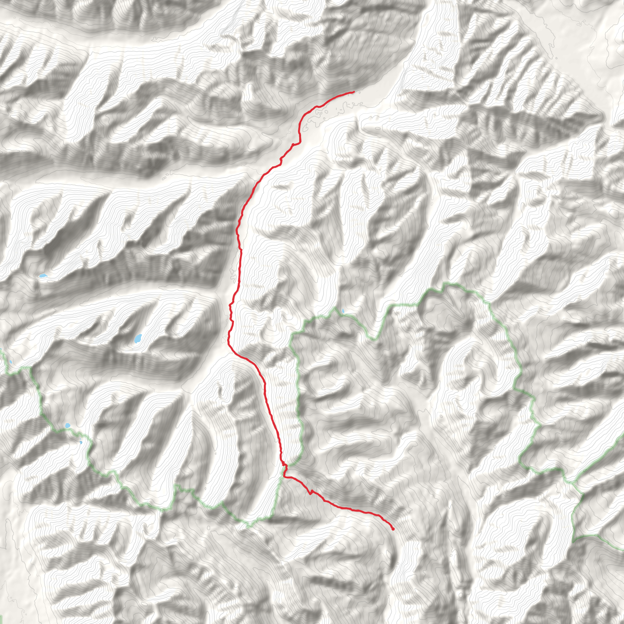 Youngs Creek via Lodgepole Trail mobile static map