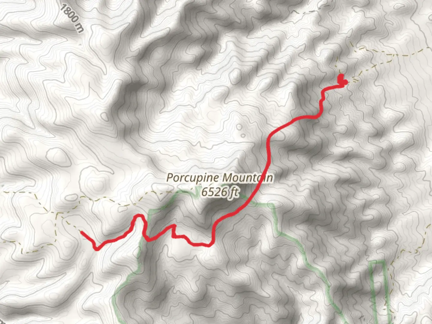 An image depicting the trail Squaw Peak Trail and its surrounding area.