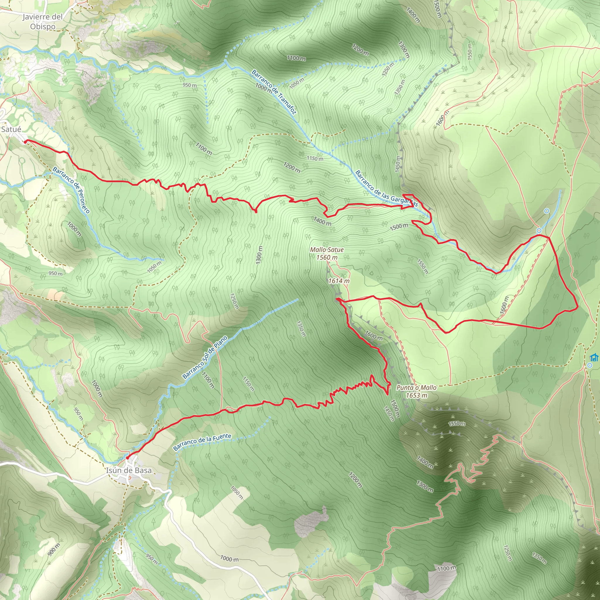 Isún de Basa - Satue PR HU 5 mobile static map