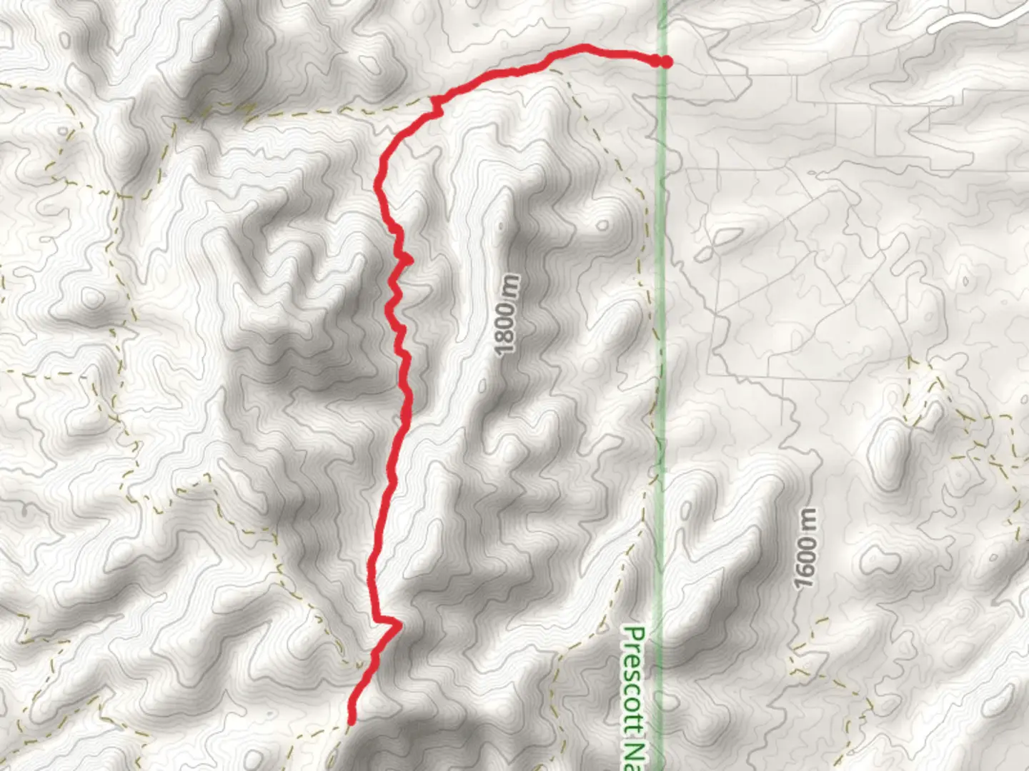 An image depicting the trail Charcoal Gulch Trail and its surrounding area.