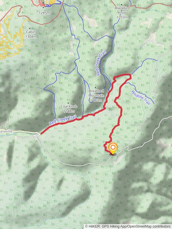 Rohrbaugh and Red Creek Trail