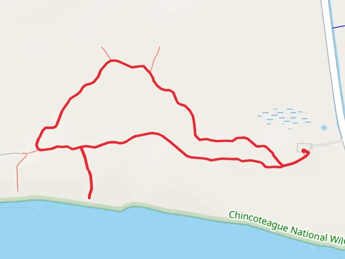 An image depicting the trail Bivalve and Woodland Loop Trail and its surrounding area.