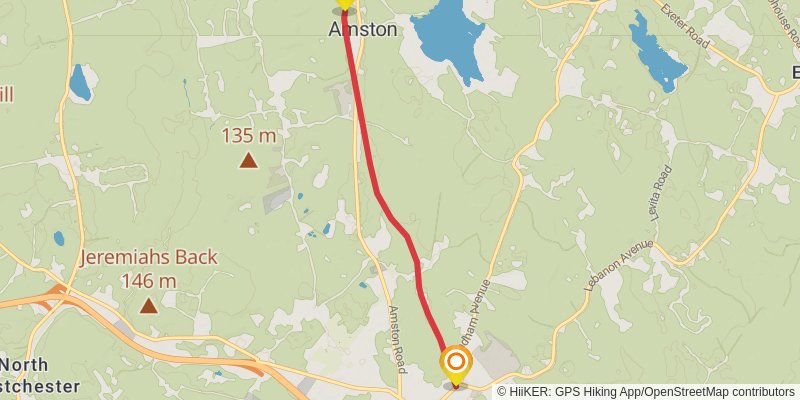 Air Line State Park Trail spur 1 Map