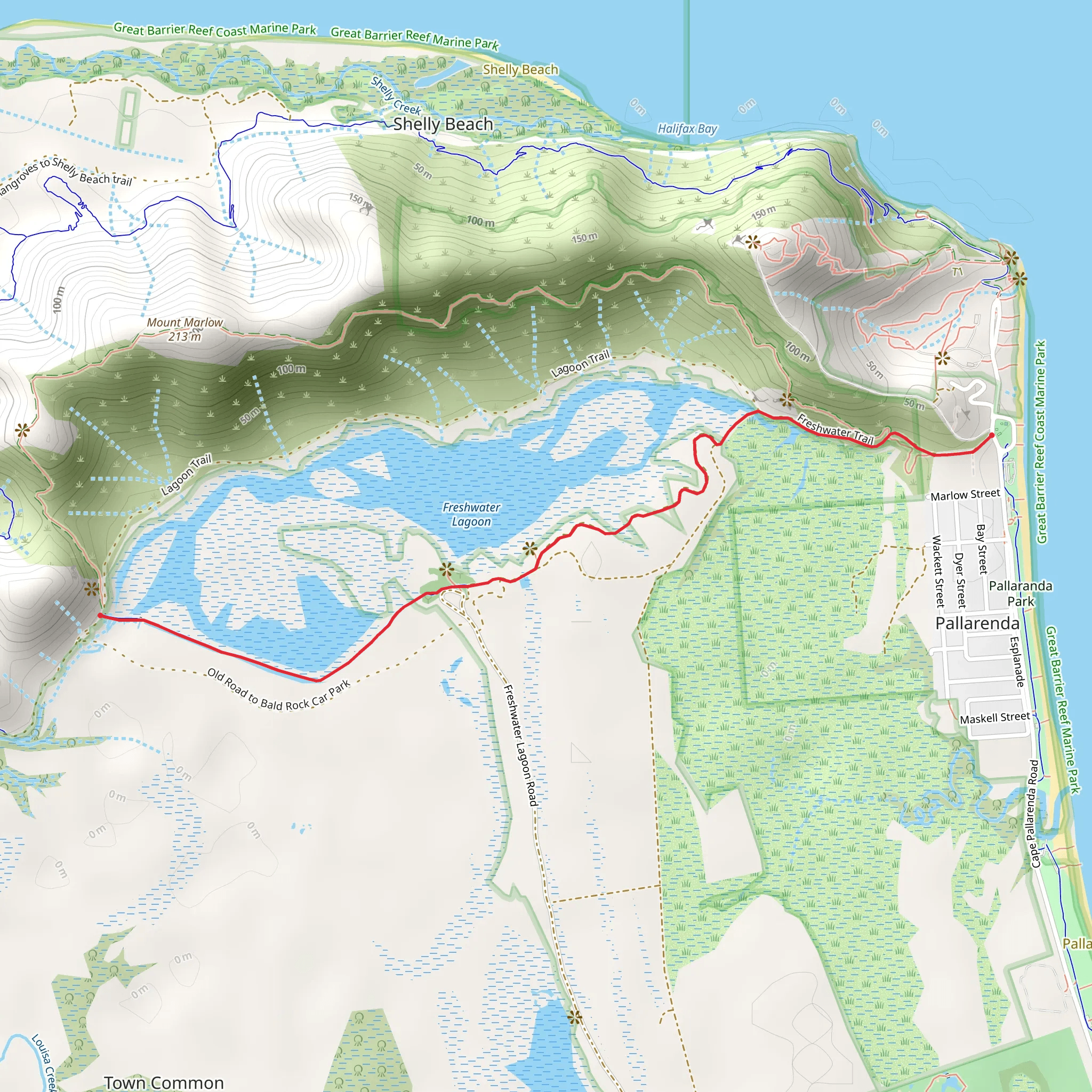Freshwater Trail mobile static map