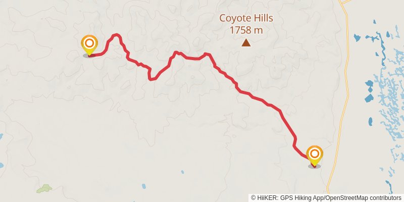 Oregon Desert Trail stage 22 Map
