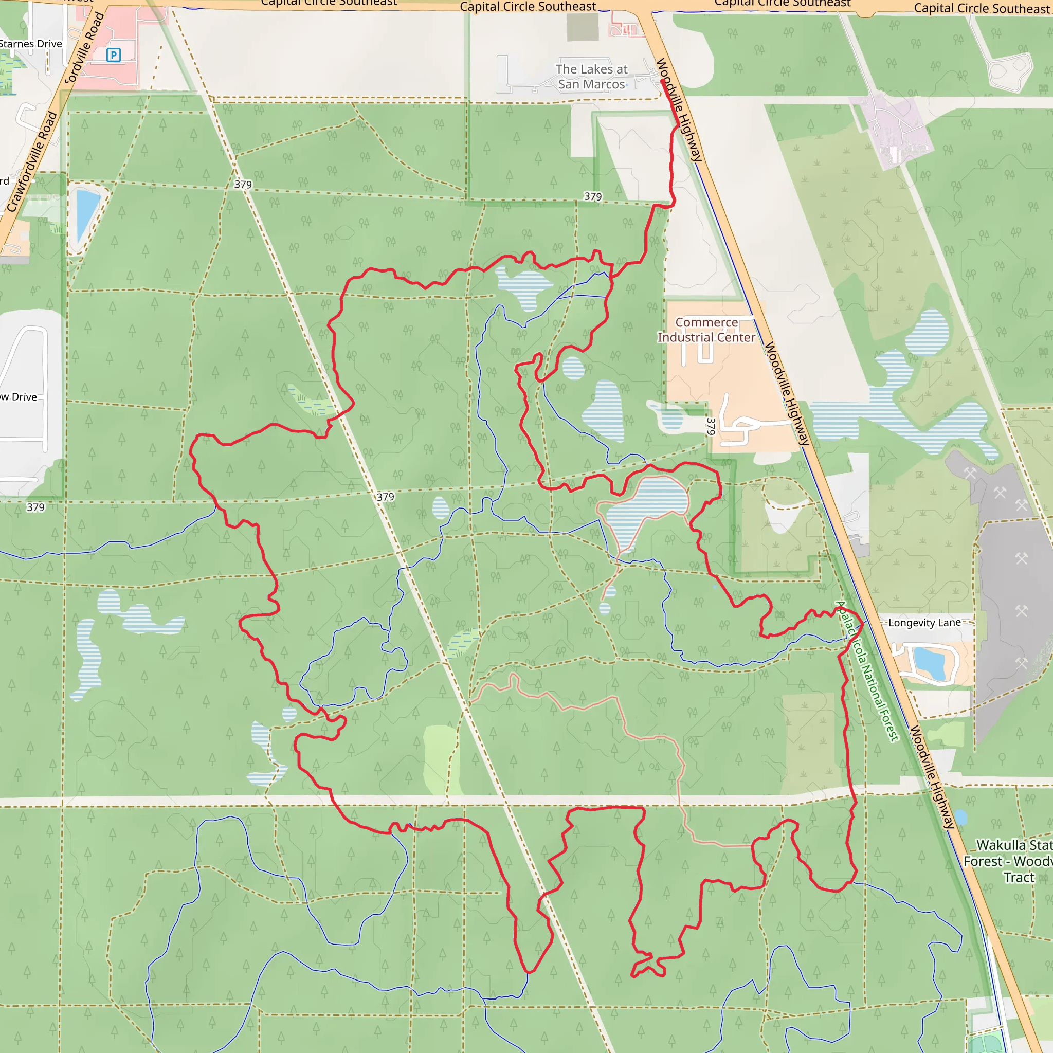 Paper Cup, West and East Connector Loop Trail mobile static map