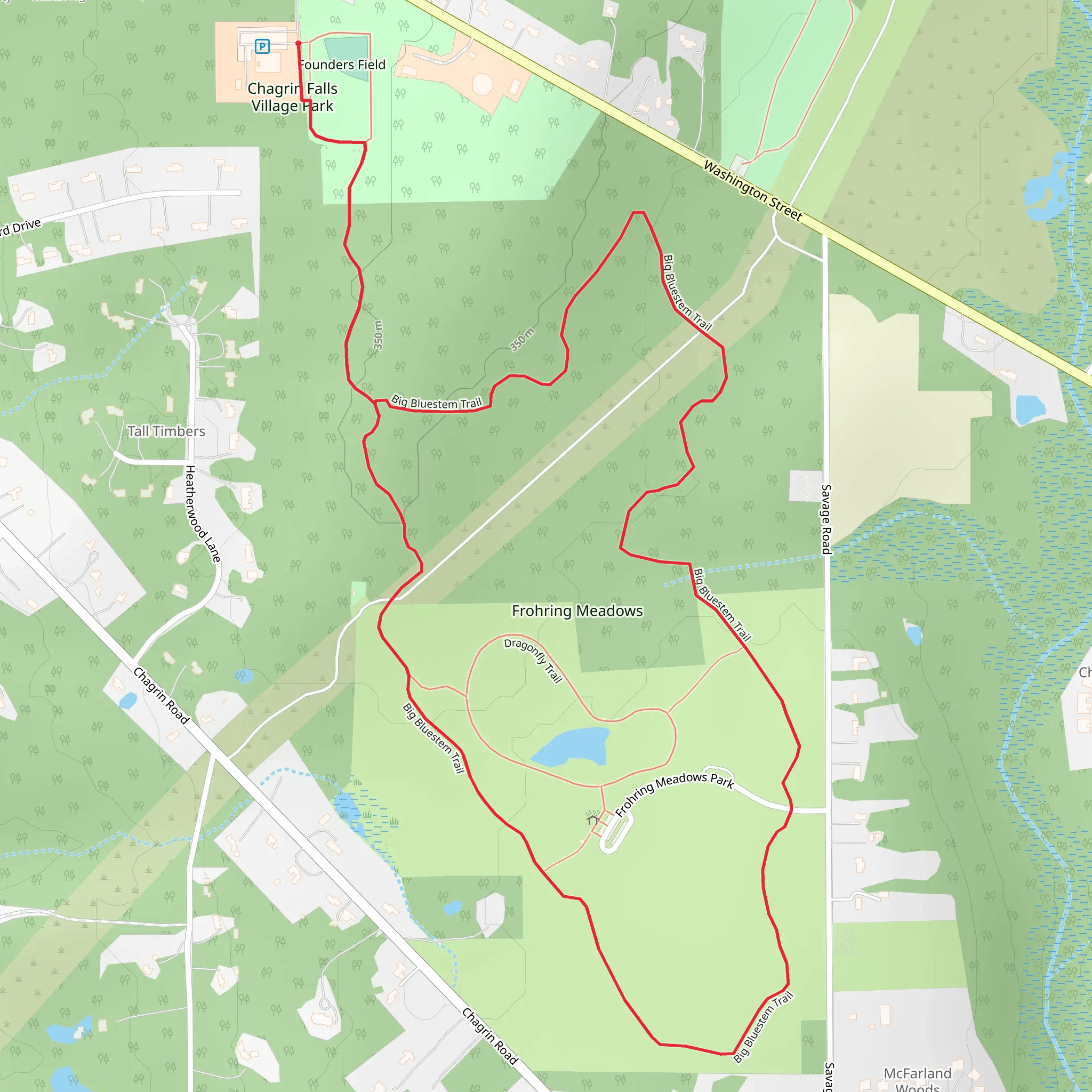Frohring Meadows Loop mobile static map