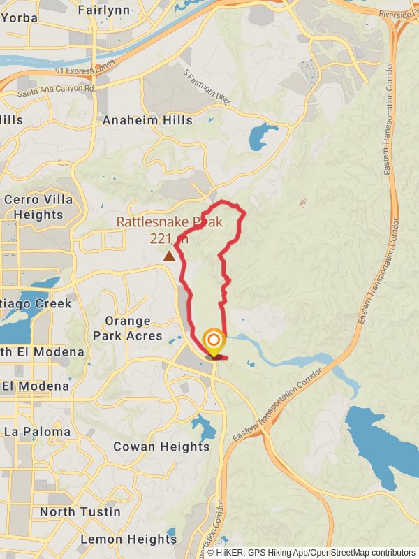 Santiago Creek and Barham Ridge Loop Trail